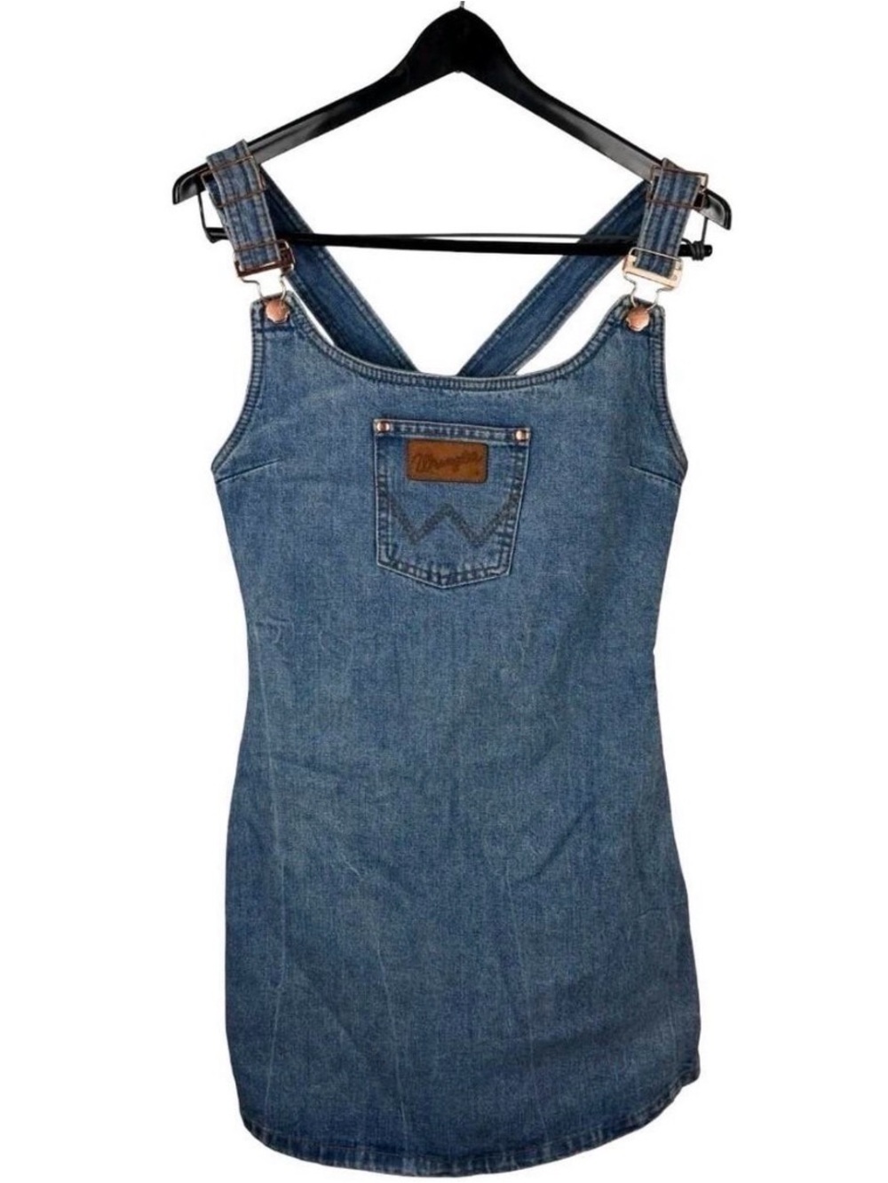 *Limited edition*  STAUD x Wrangler The Overall Denim Mini Dress - size XS